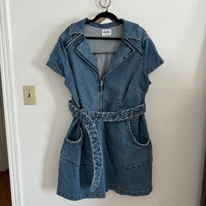 Show Me Your Mumu Denim Mini Dress